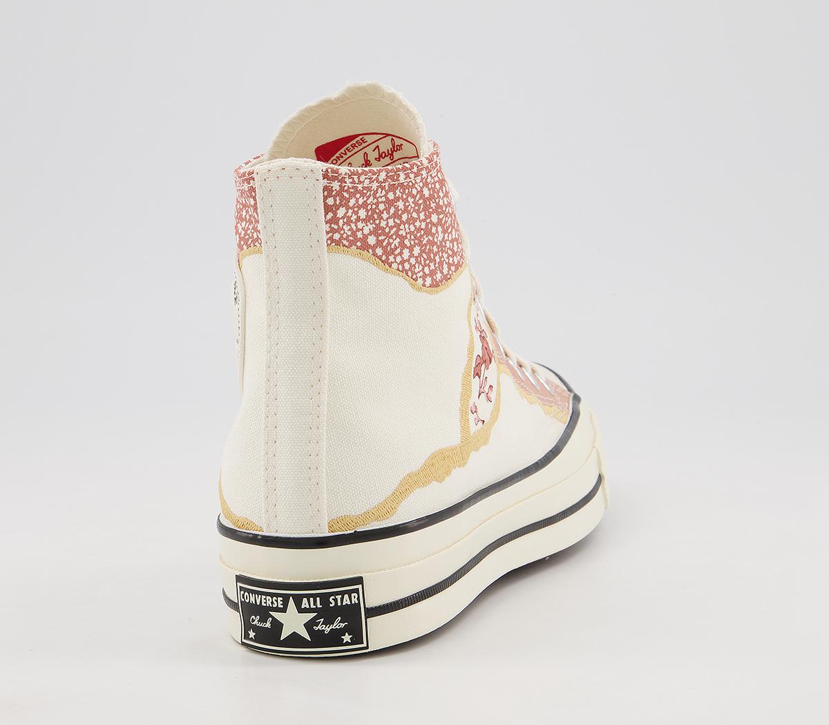 Converse All Star Hi 70s Trainers Converse All Star Hi 70s Trainers Egret Golden Repair Multi