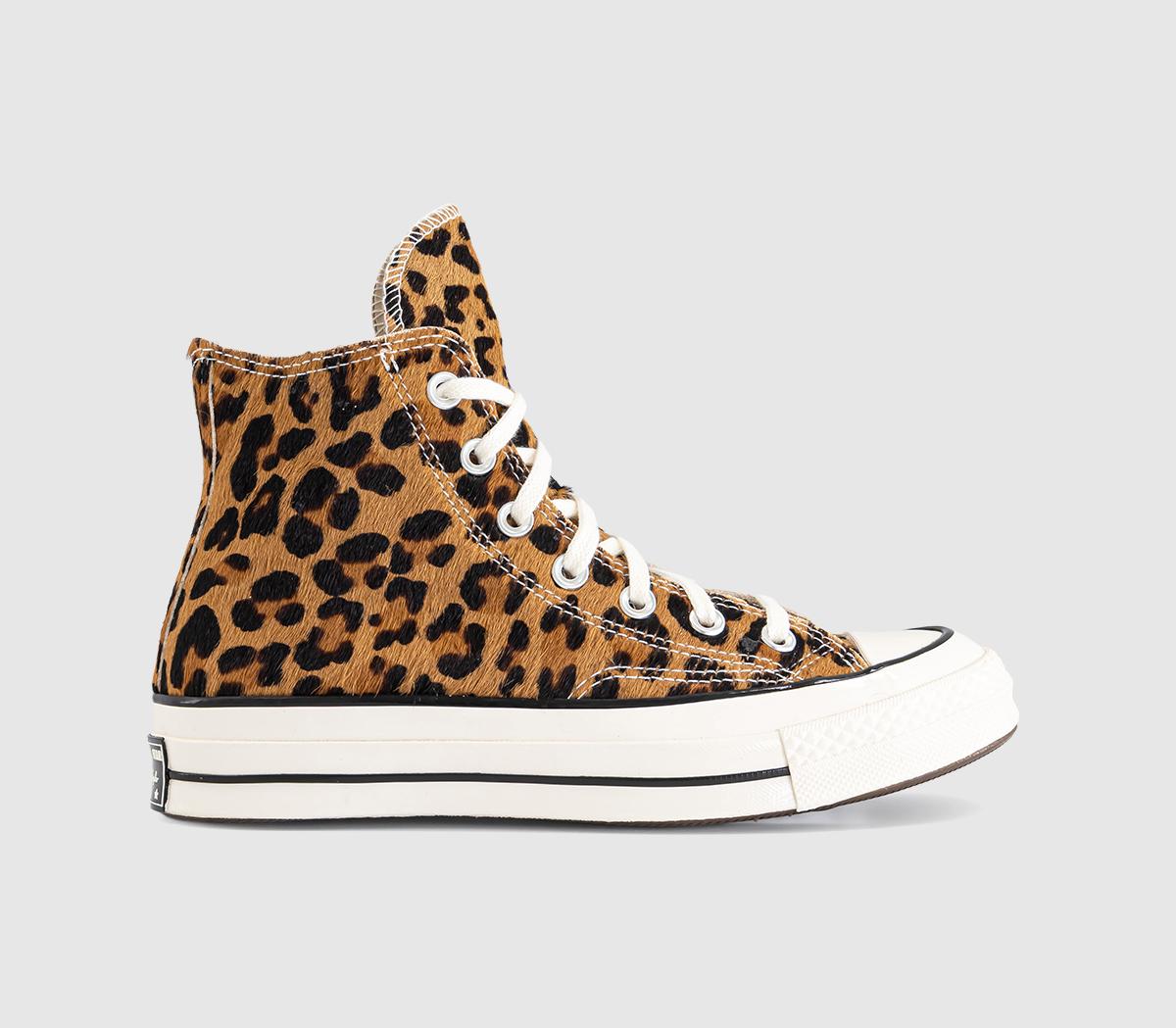 ConverseAll Star Hi 70 S TrainersLeopard Pony Hair Black Natural Ivory Egret