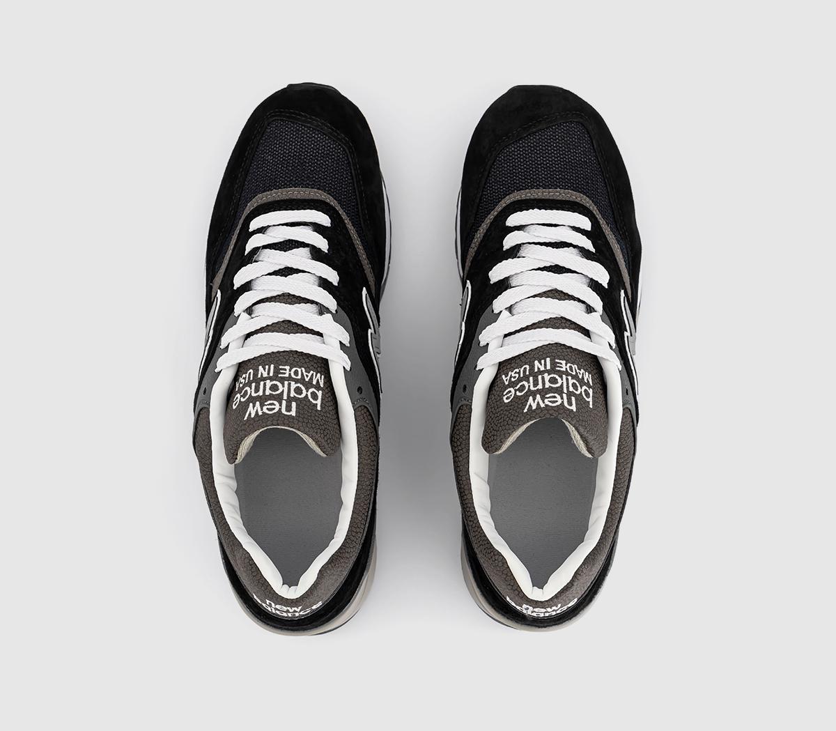 New Balance 997 'Made in USA' Trainers Black Grey - Men's Trainers