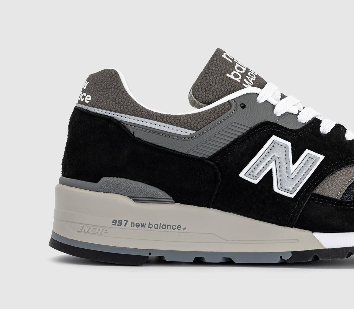 New Balance 997 'Made in USA' Trainers Black Grey - Men's Trainers