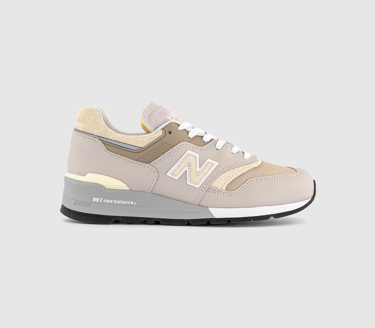 New Balance Mens 997 Made In Usa Trainers Moonrock In Grey, 6