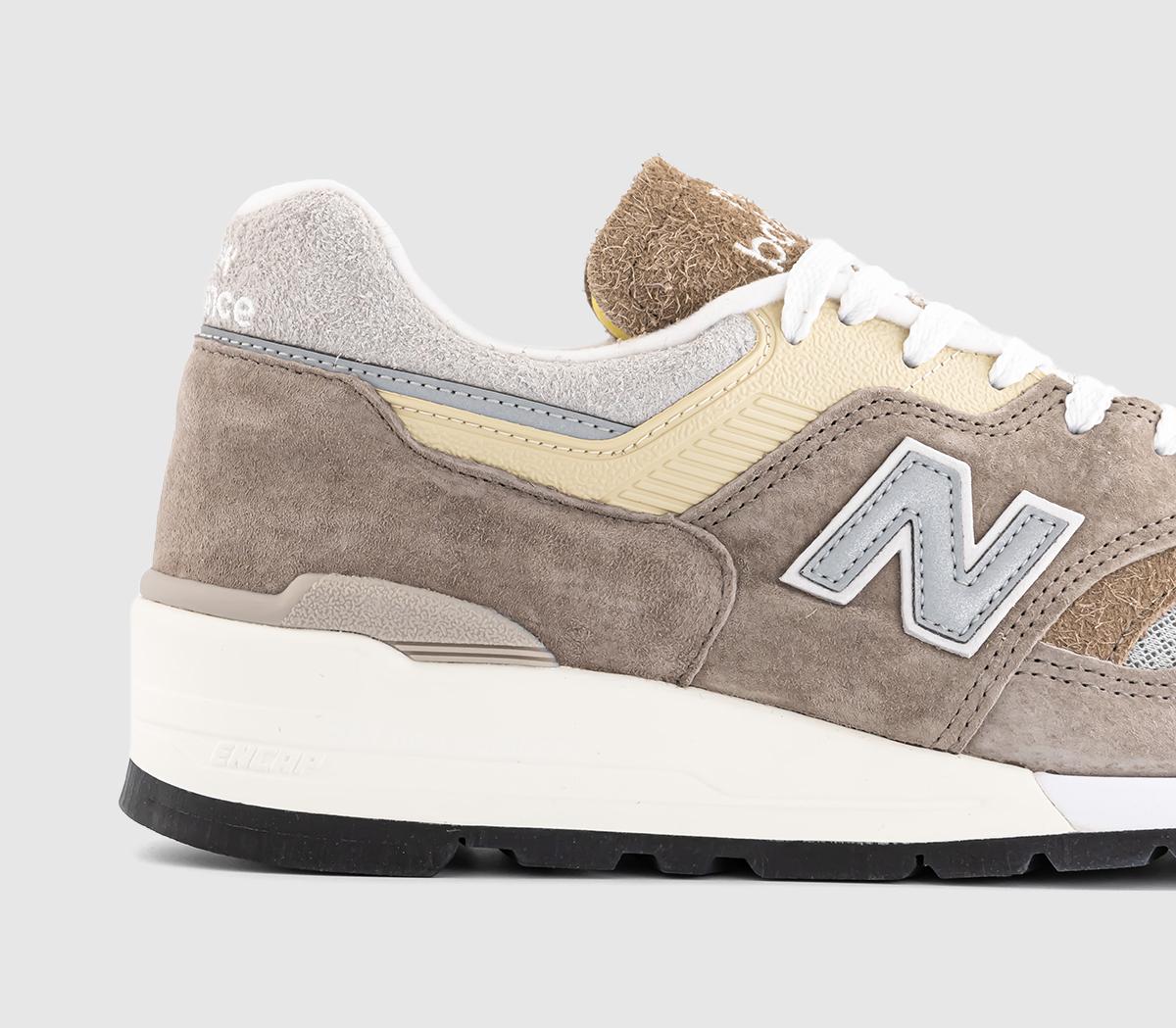 New Balance997 Made in USA TrainersBeige Brown Grey