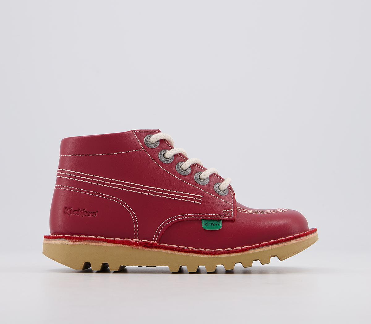 Red on sale kickers boots