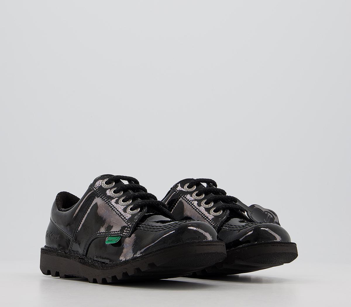 Kickers Kick Low Lace Junior Kickers Kick Low Lace Junior Black Patent