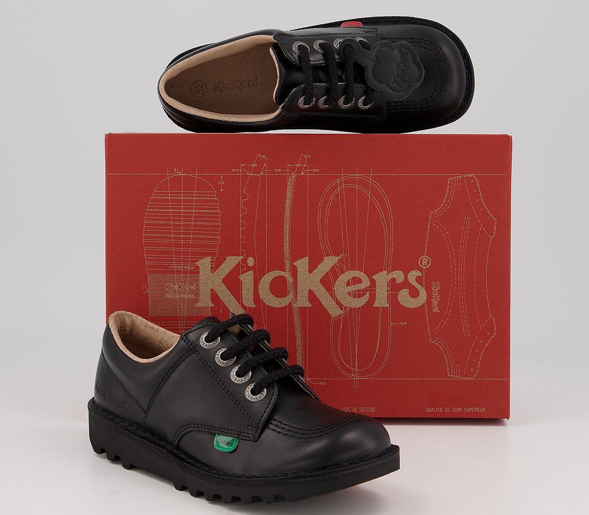 Kickers Kick Low Lace Junior Kickers Kick Low Lace Junior Core Black