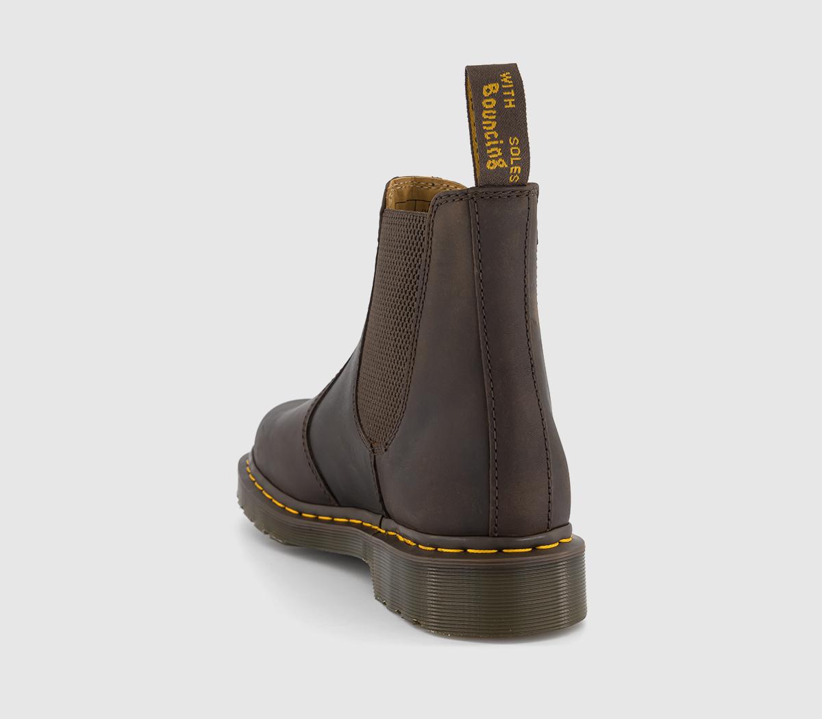 Dr. Martens2976 Chelsea BootsDark Brown Crazy Horse