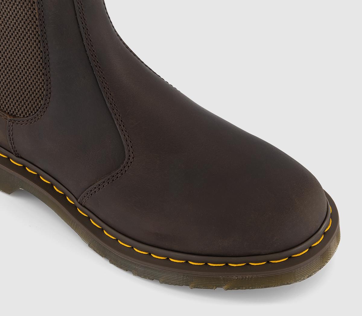 Dr. Martens2976 Chelsea BootsDark Brown Crazy Horse