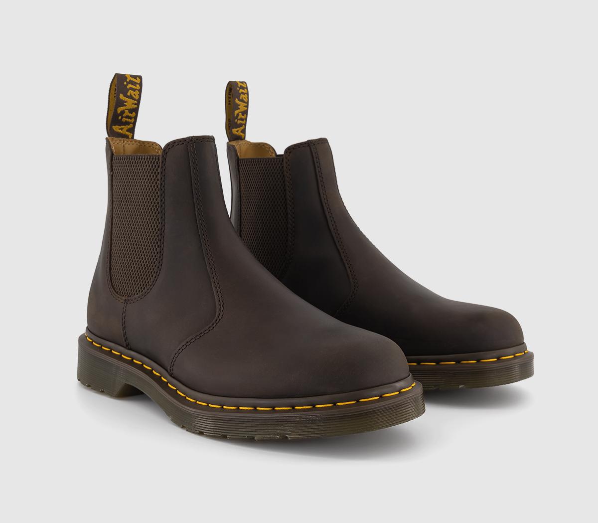 Dr. Martens2976 Chelsea BootsDark Brown Crazy Horse