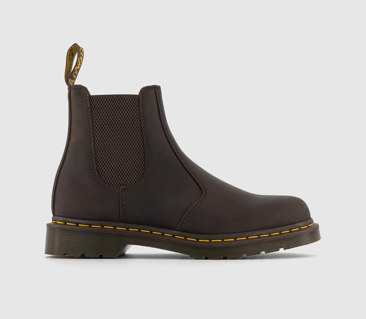 Dr martens cheap dark brown