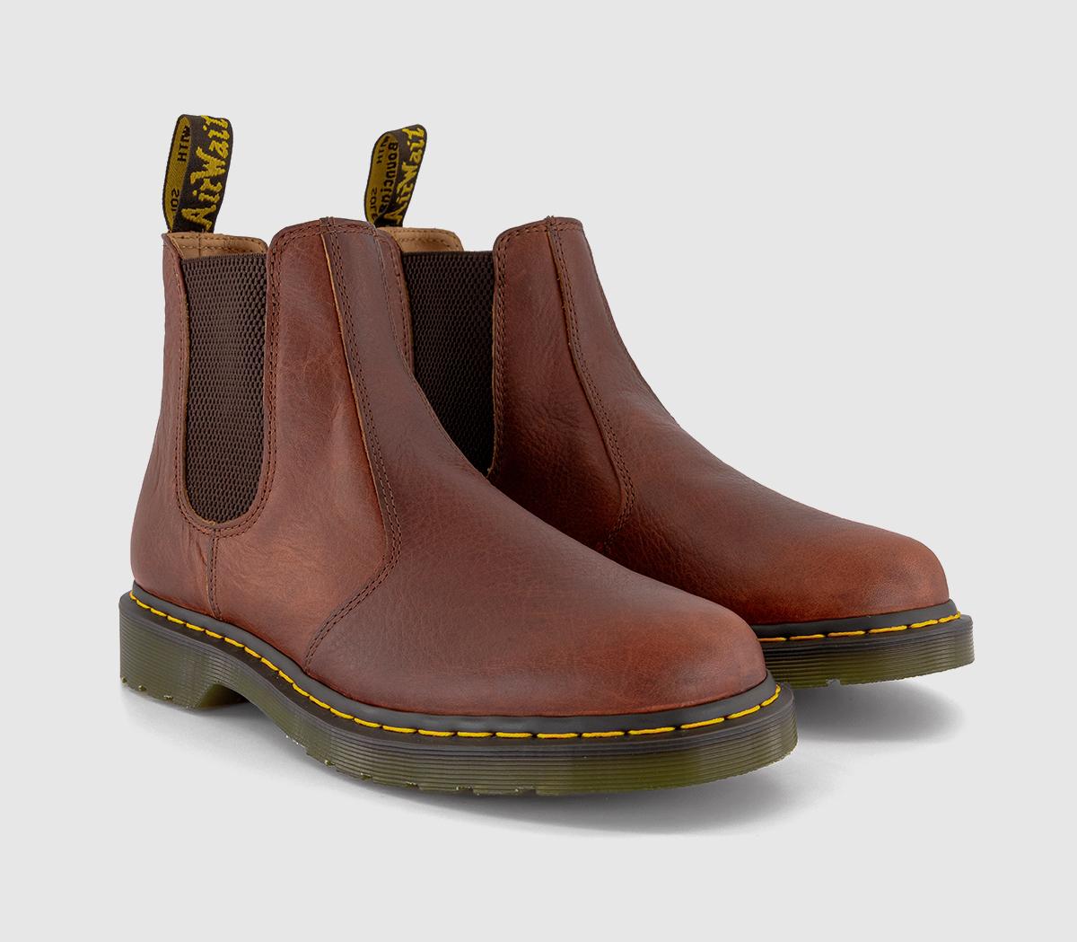 Martens 2976 Soft Leather Chelsea Boots Cashew Ambassador
