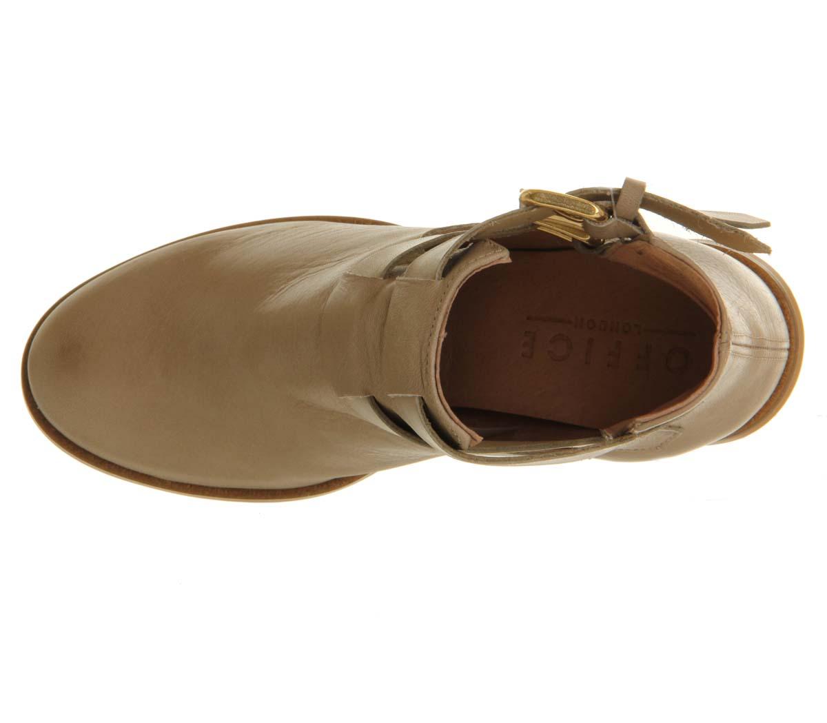 OFFICEUnderstanding 2 Cut Out Metal HeelTaupe Leather