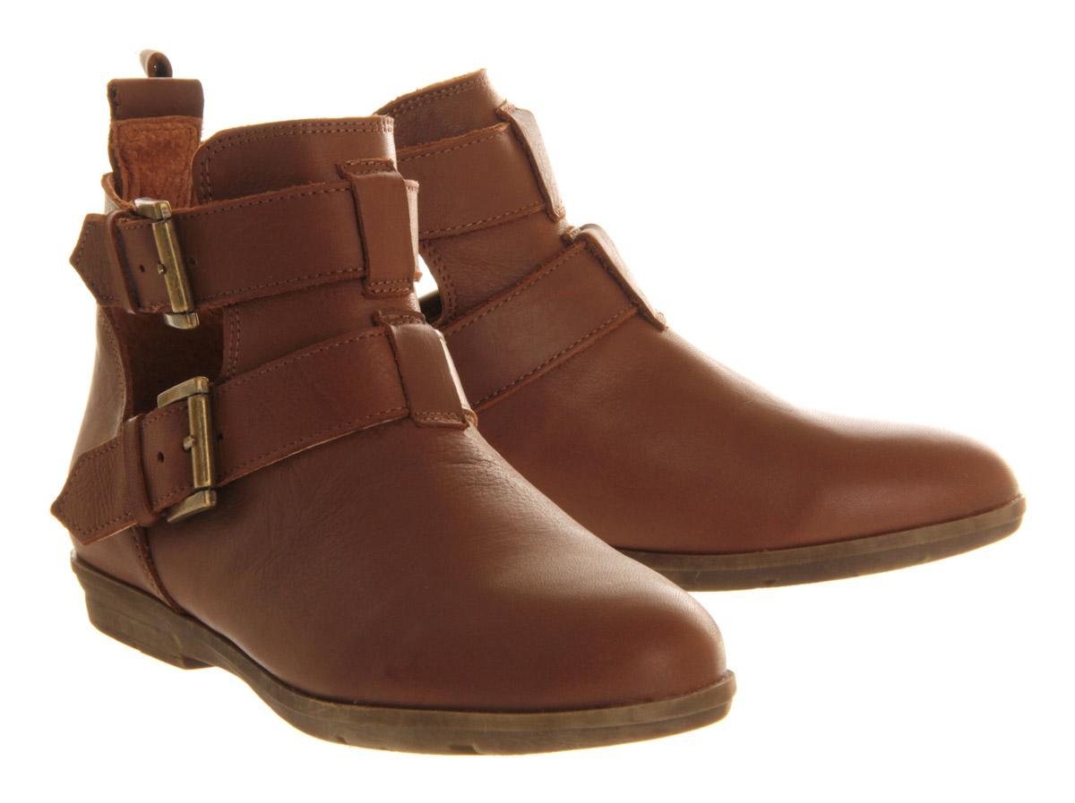 OFFICECountry Cut Out bootsTan Leather