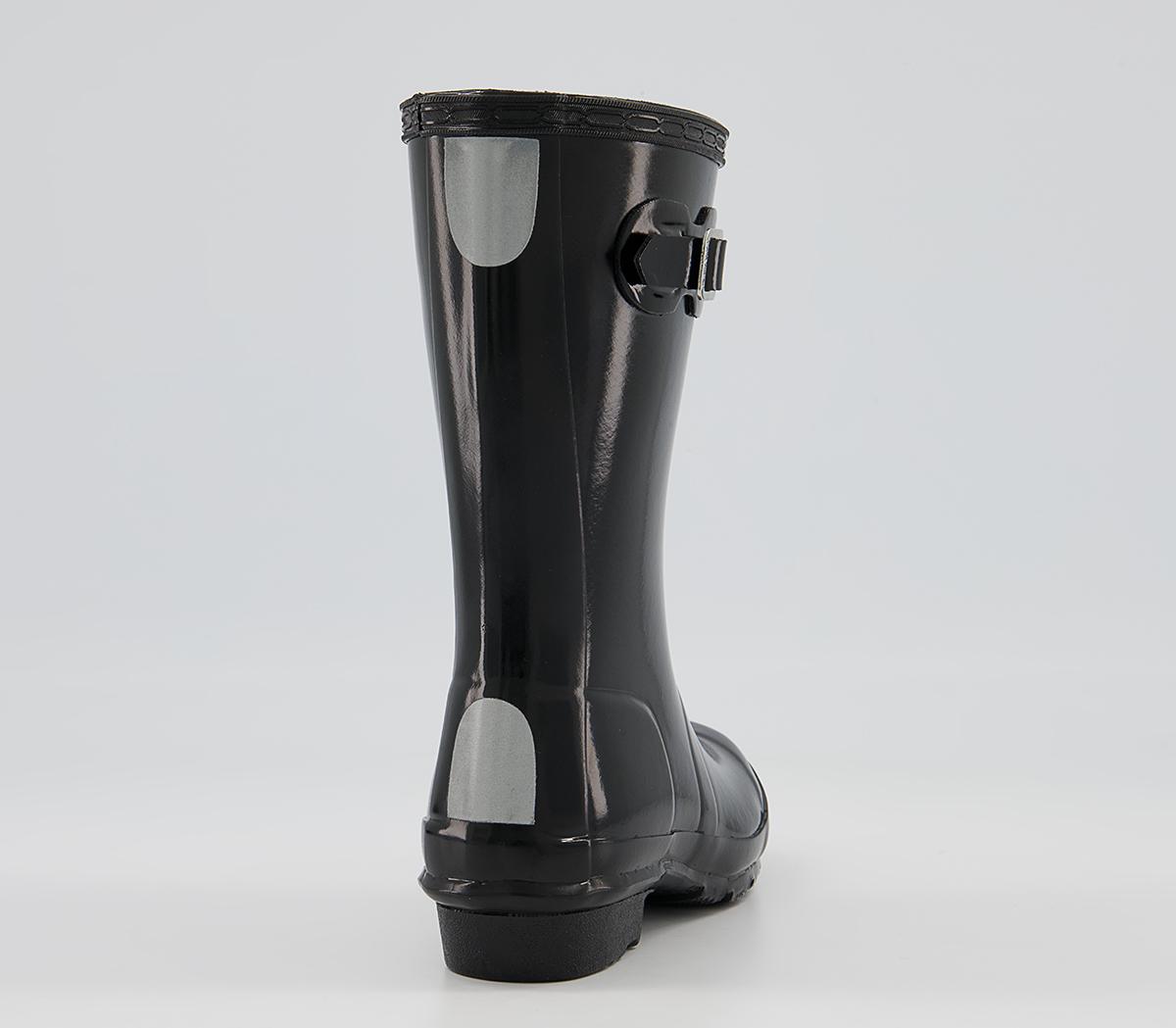 HunterOriginal Junior Wellies HunterOriginal Junior WelliesBlack Gloss Jnr