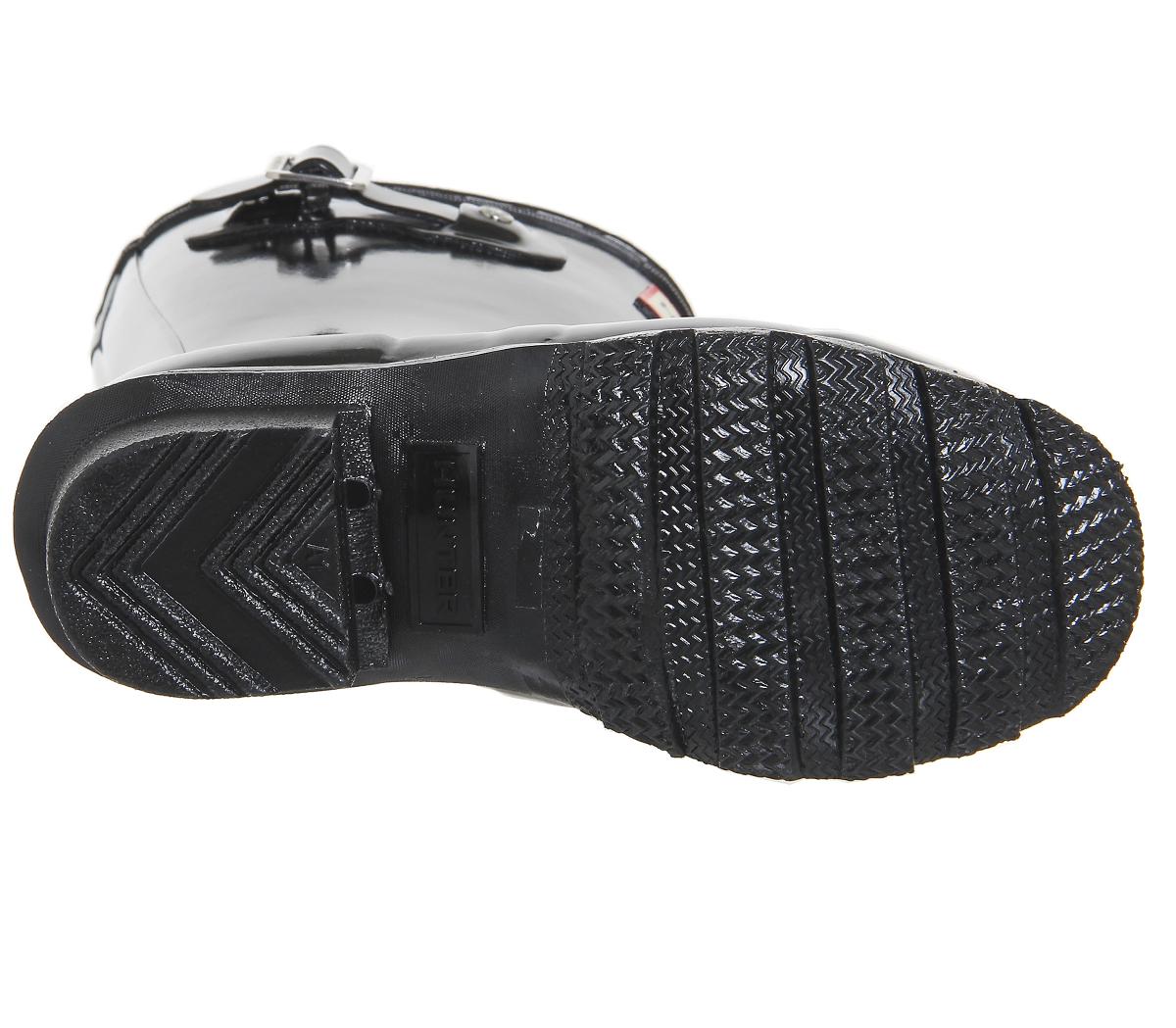 HunterOriginal Junior WelliesBlack Gloss Jnr