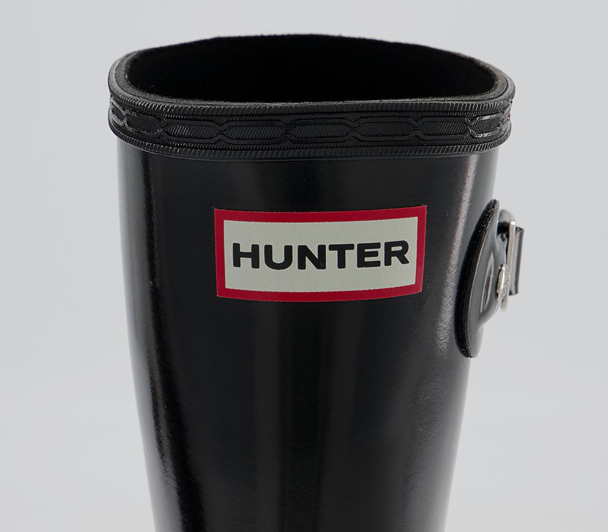 HunterOriginal Junior Wellies HunterOriginal Junior WelliesBlack Gloss Jnr