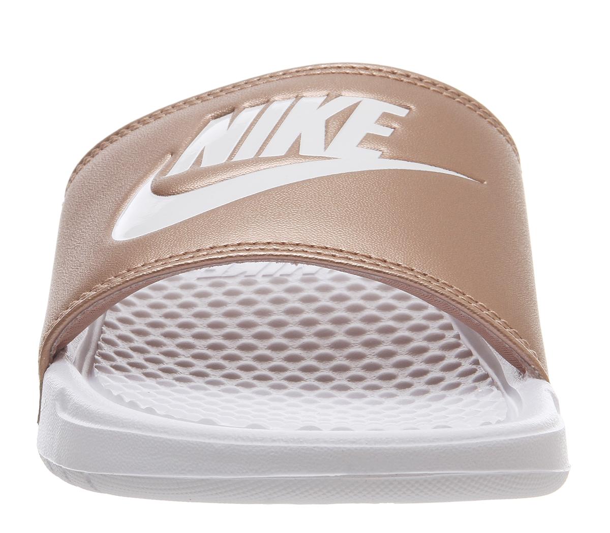 nike benassi gold