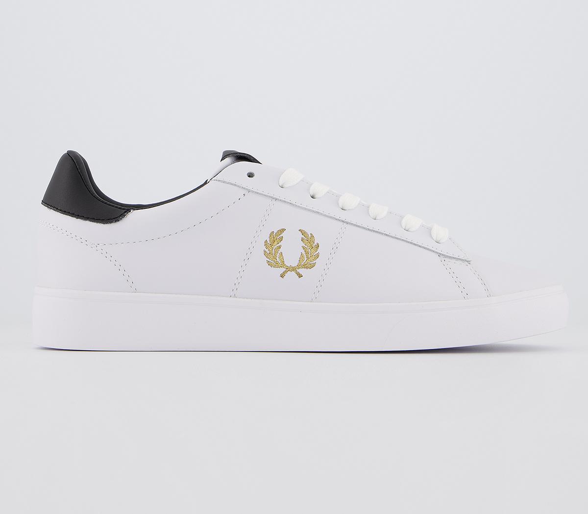 Fred PerrySpencer TrainersWhite Black Gold