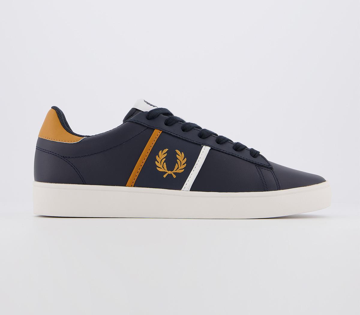 Fred PerrySpencer TrainersNavy Gold White