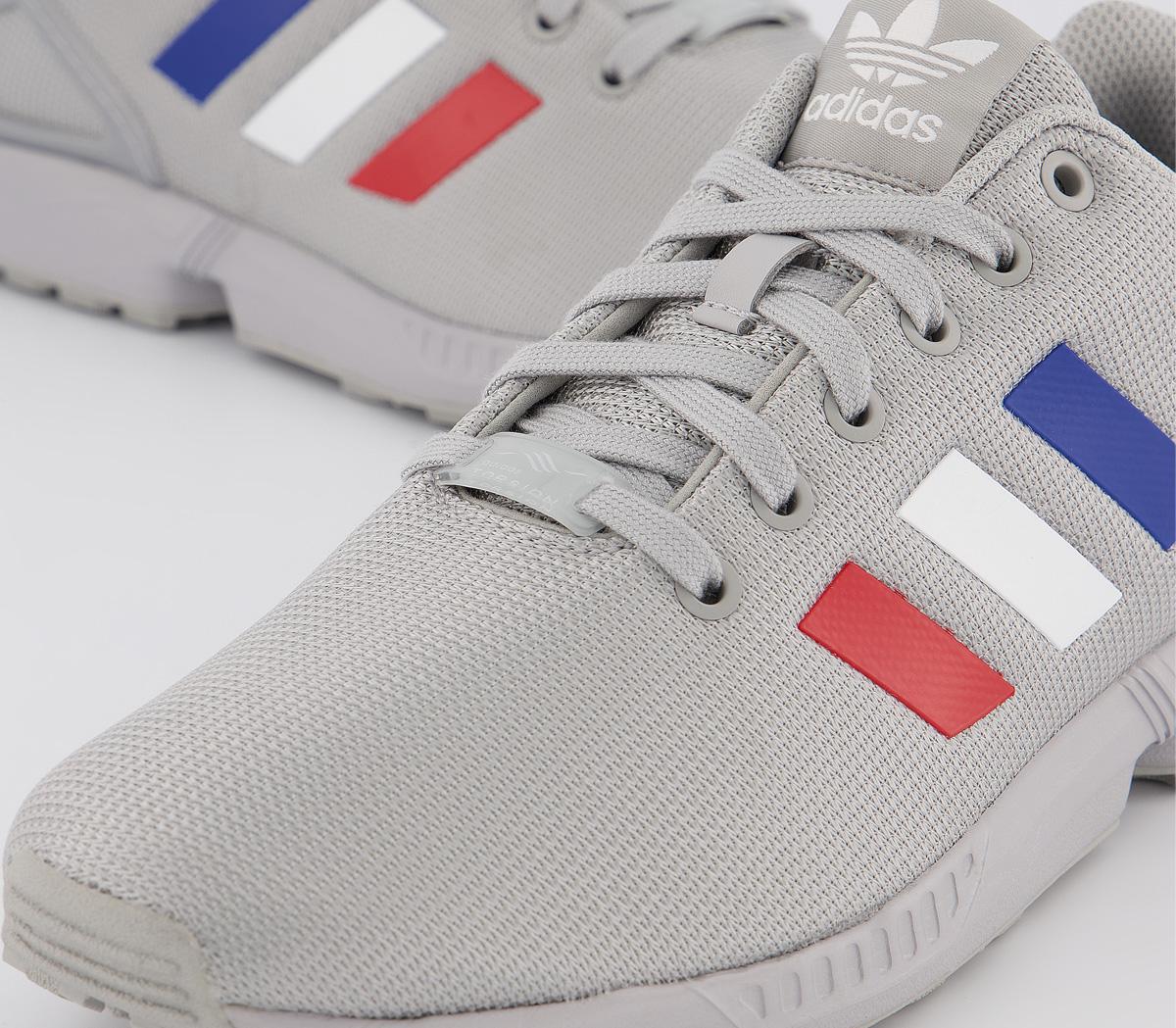 adidasZx FluxGrey White Royal Blue