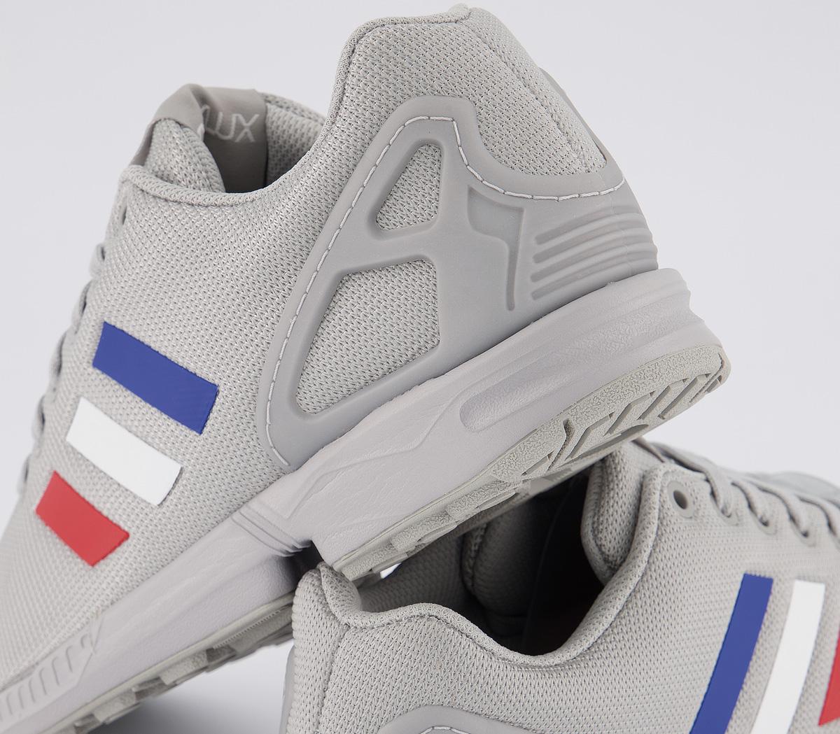 adidasZx FluxGrey White Royal Blue