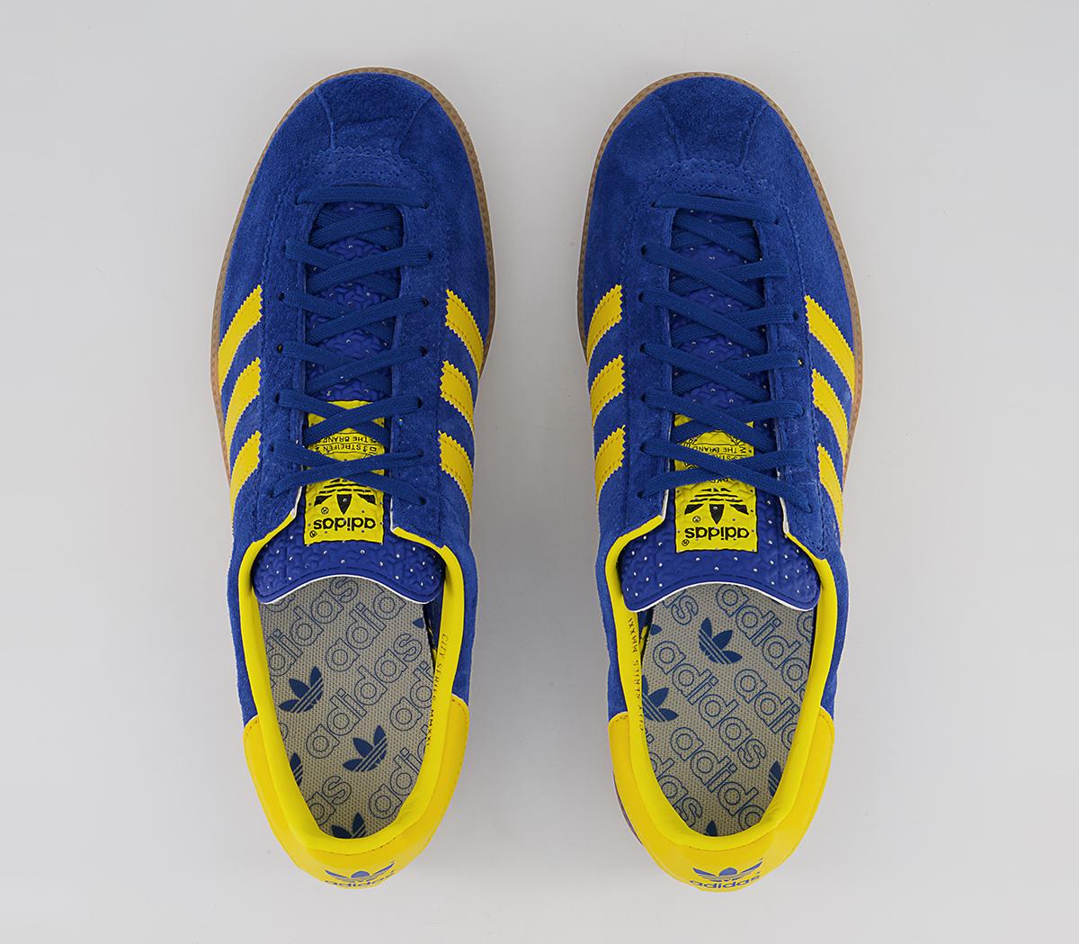 adidas Stockholm Trainers adidas Stockholm Trainers Royal Blue Yellow Gum
