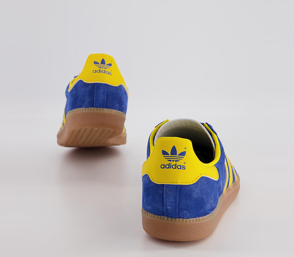 adidas Stockholm Trainers adidas Stockholm Trainers Royal Blue Yellow Gum