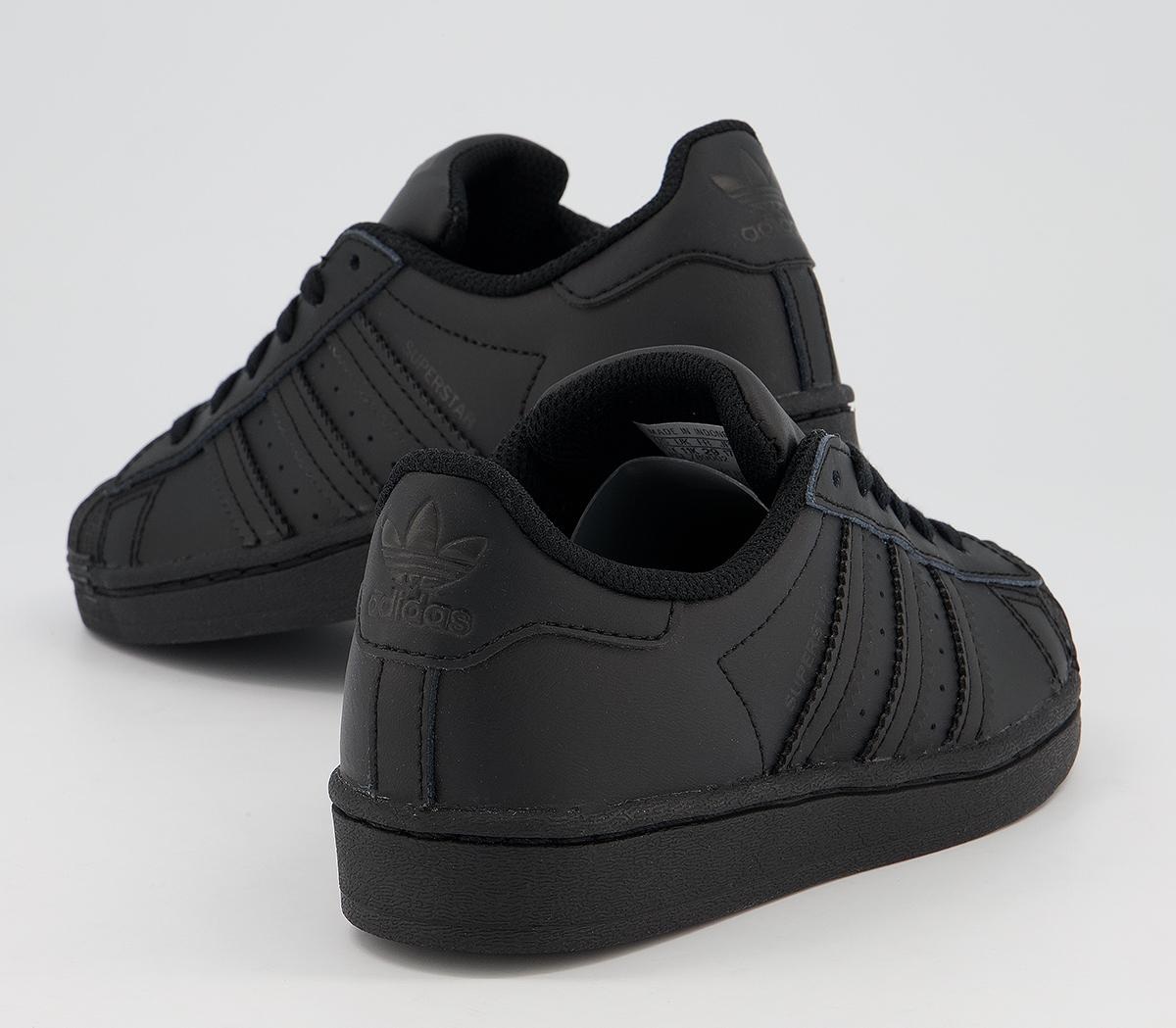 adidas Superstar Kids Trainers Black Mono - Unisex