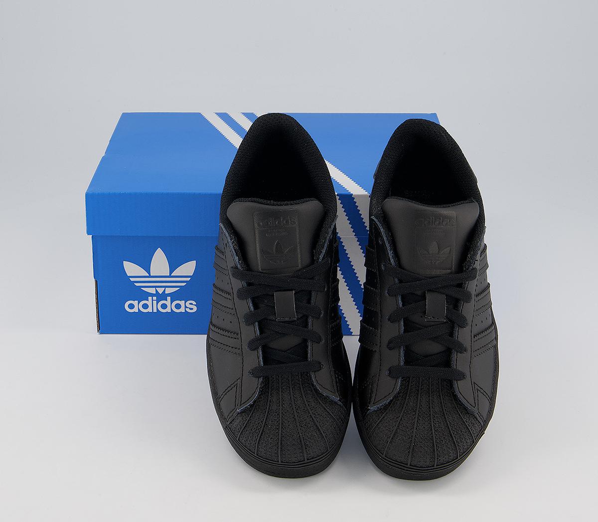 adidas Superstar Kids Trainers adidas Superstar Kids Trainers Black Mono