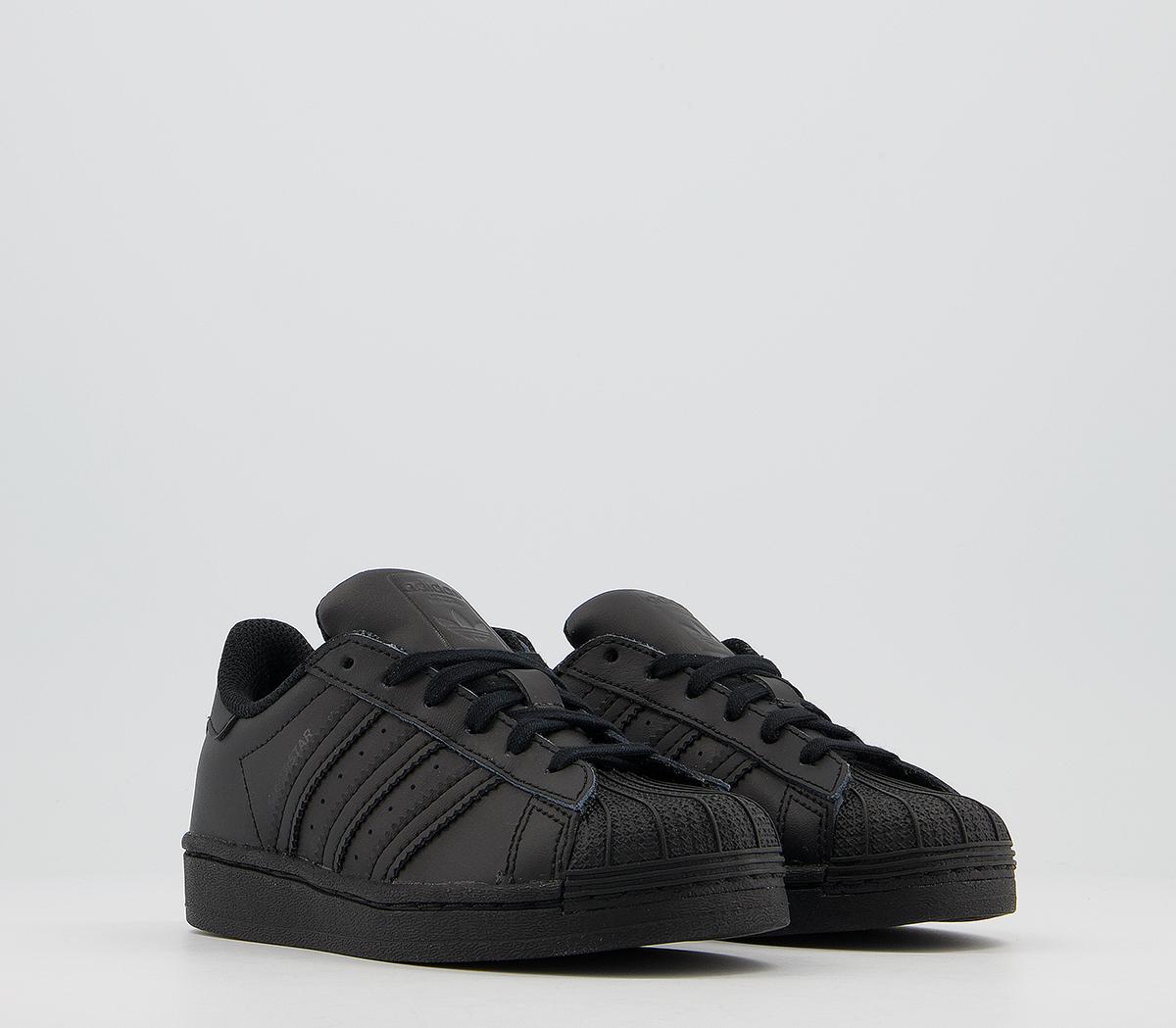 adidas Superstar Kids Trainers adidas Superstar Kids Trainers Black Mono