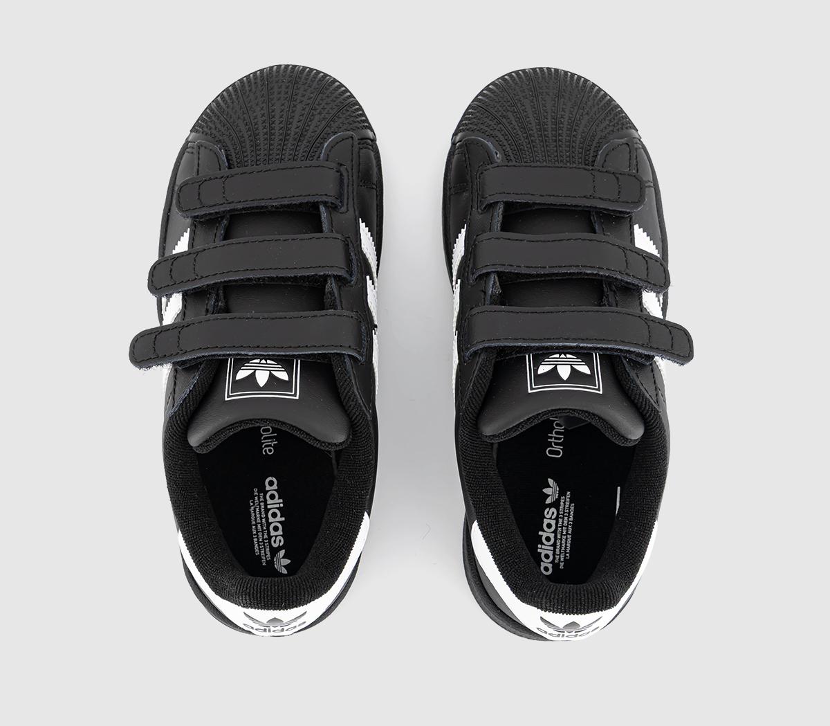 adidasSuperstar Youth TrainersBlack White