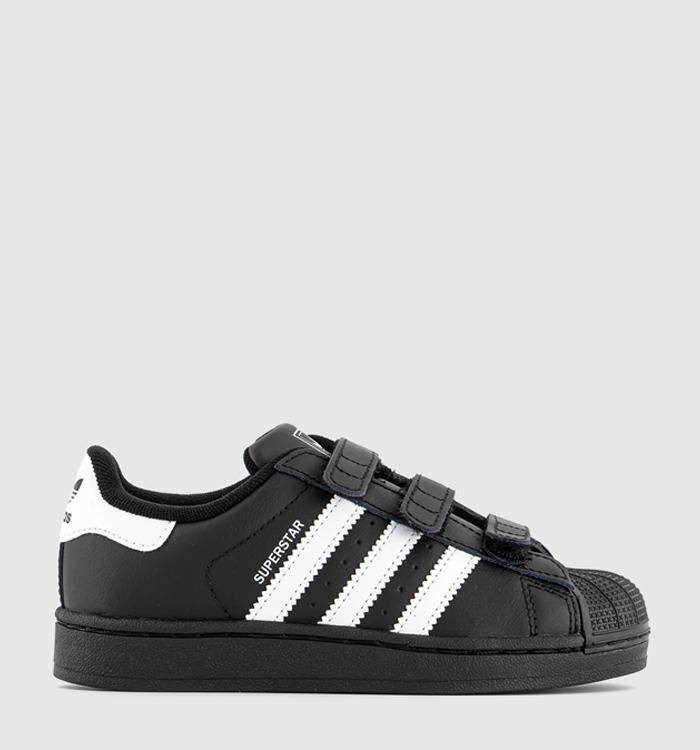 adidas Superstar Youth Trainers Black White
