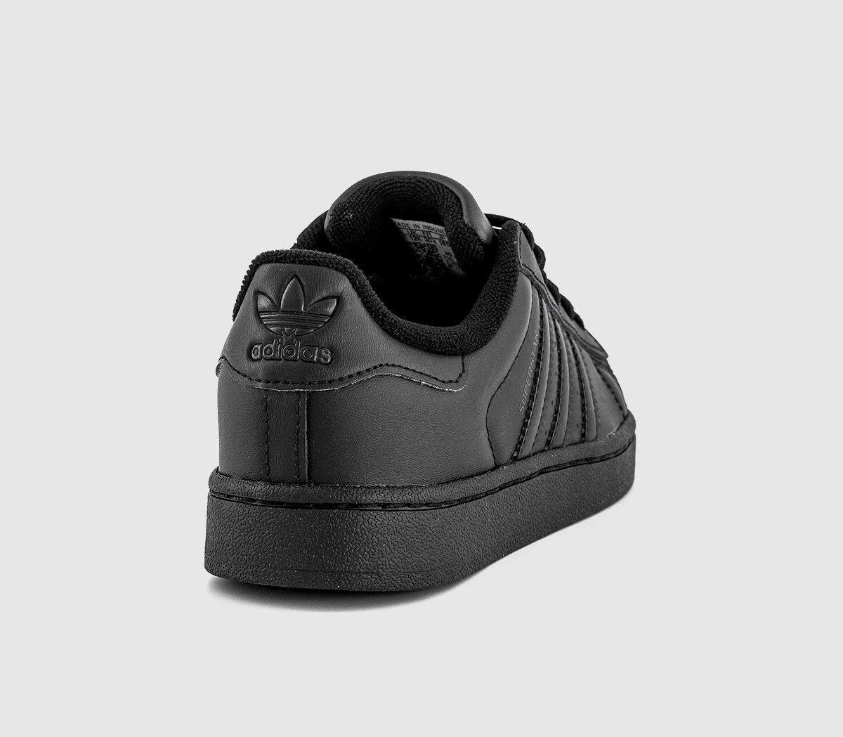 adidasSuperstar Kids TrainersBlack