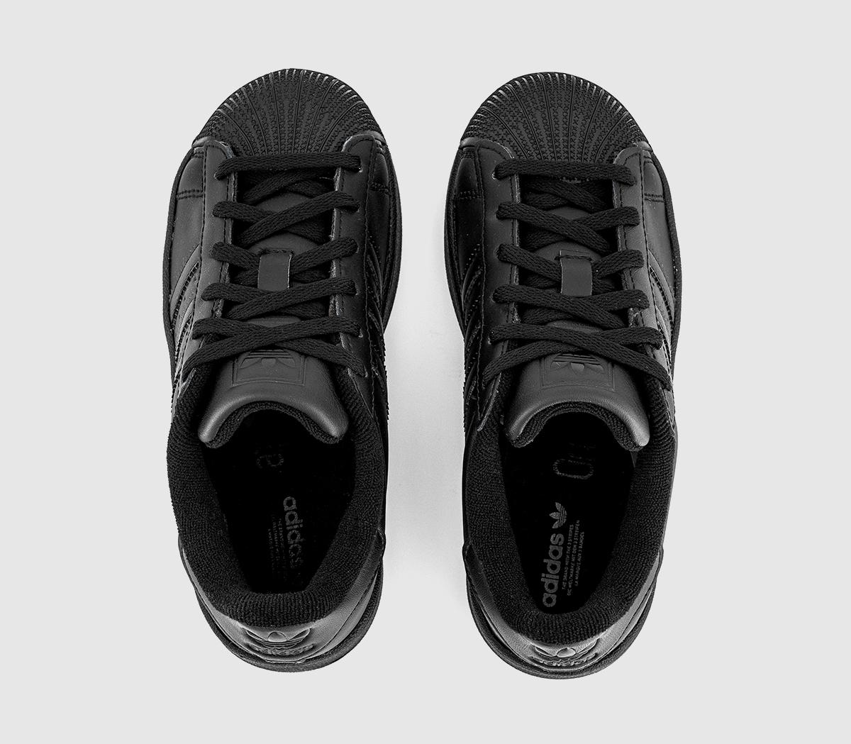 adidasSuperstar Kids TrainersBlack