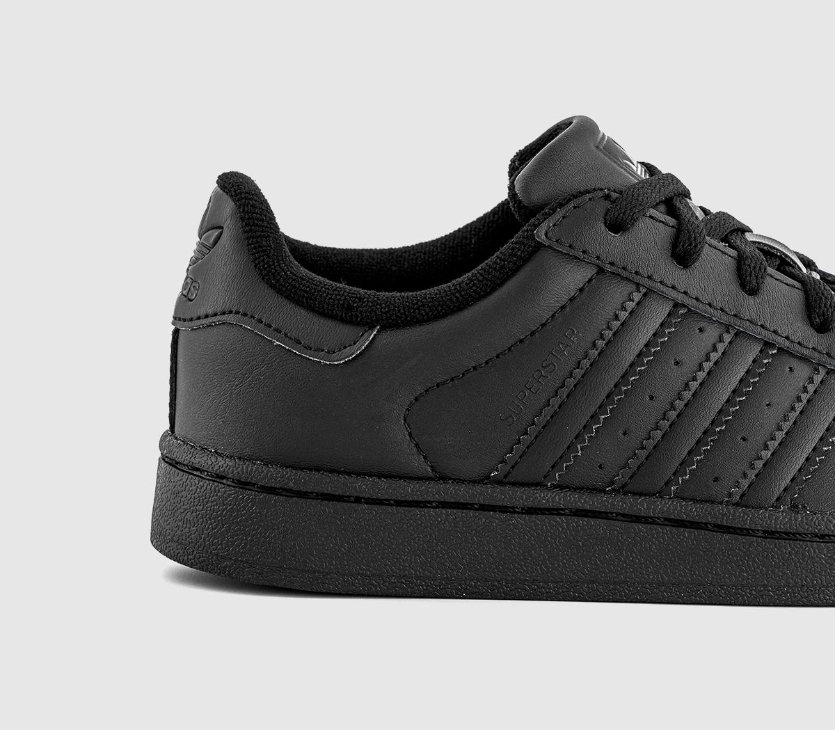 adidasSuperstar Kids TrainersBlack