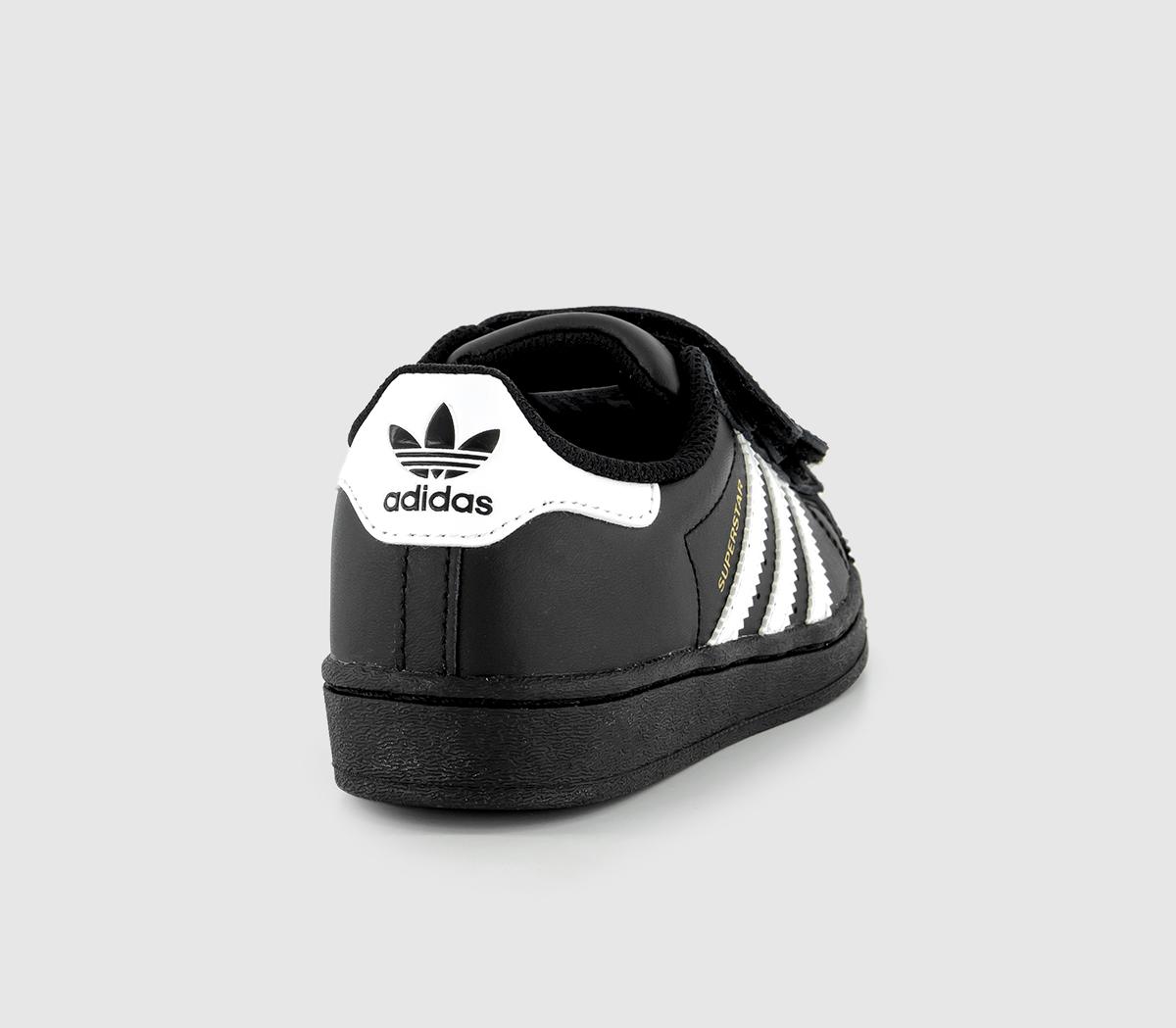 adidasSuperstar Kids TrainersBlack White Black