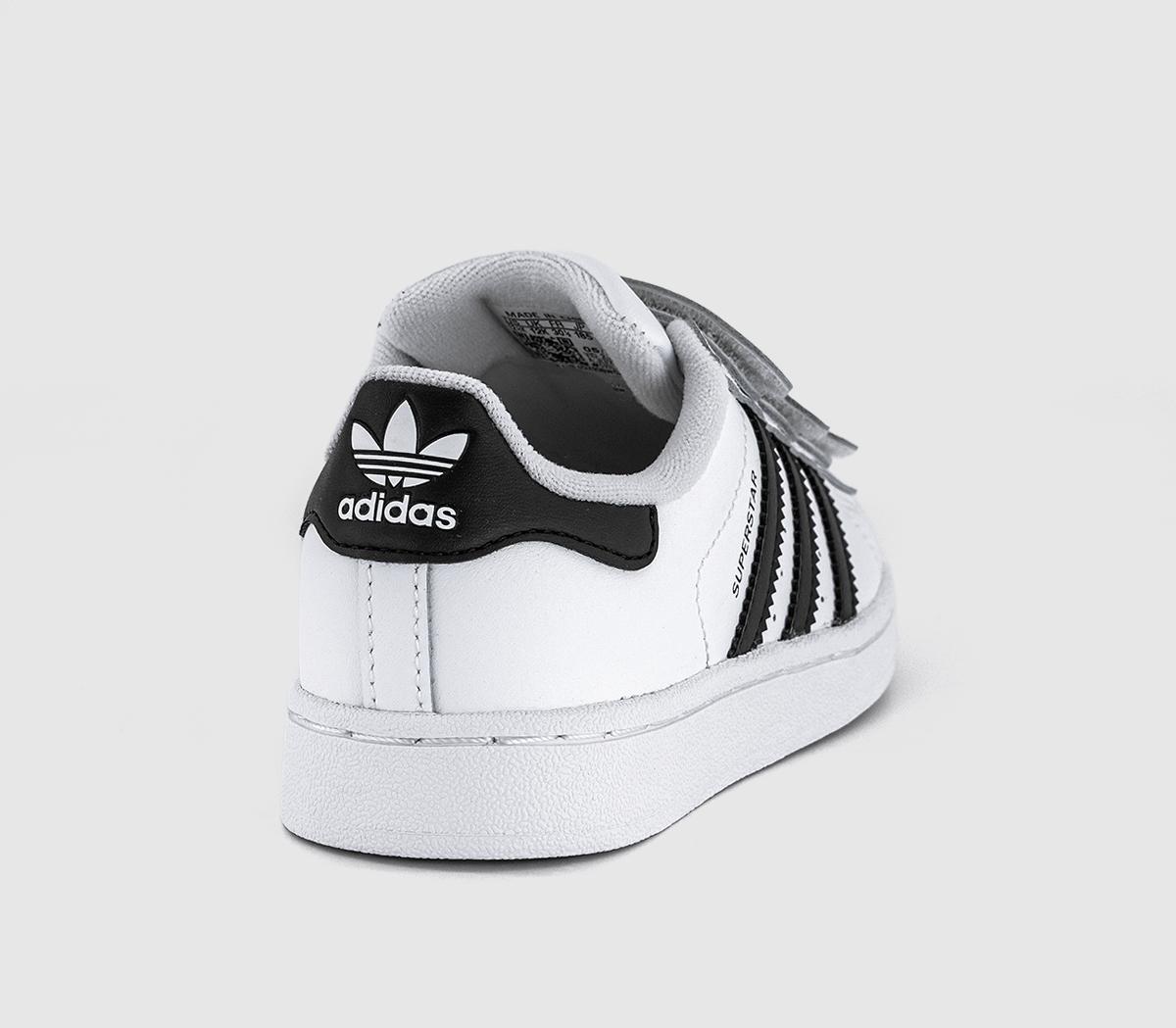 adidasSuperstar Kids TrainersWhite Black