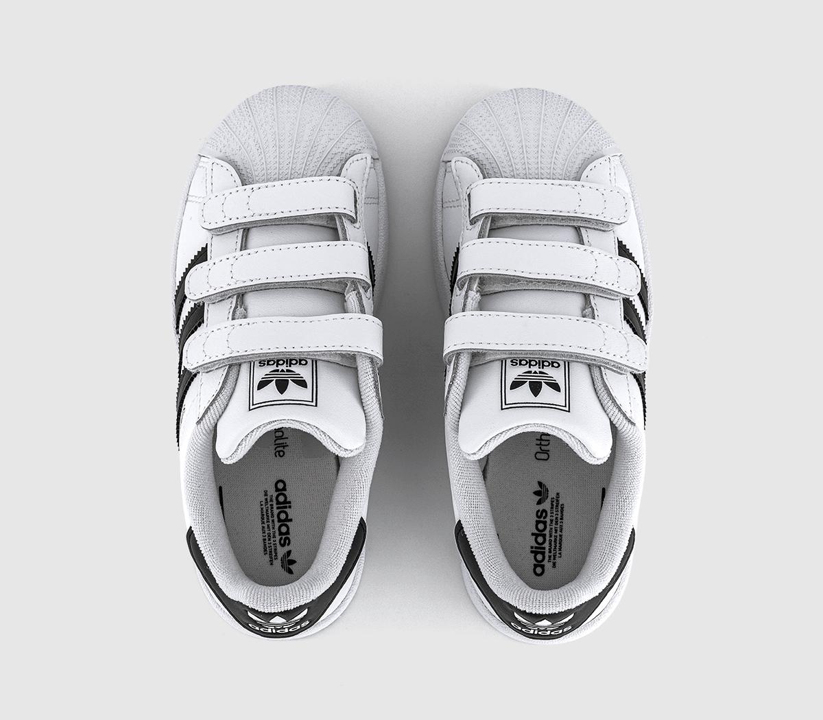 adidasSuperstar Kids TrainersWhite Black