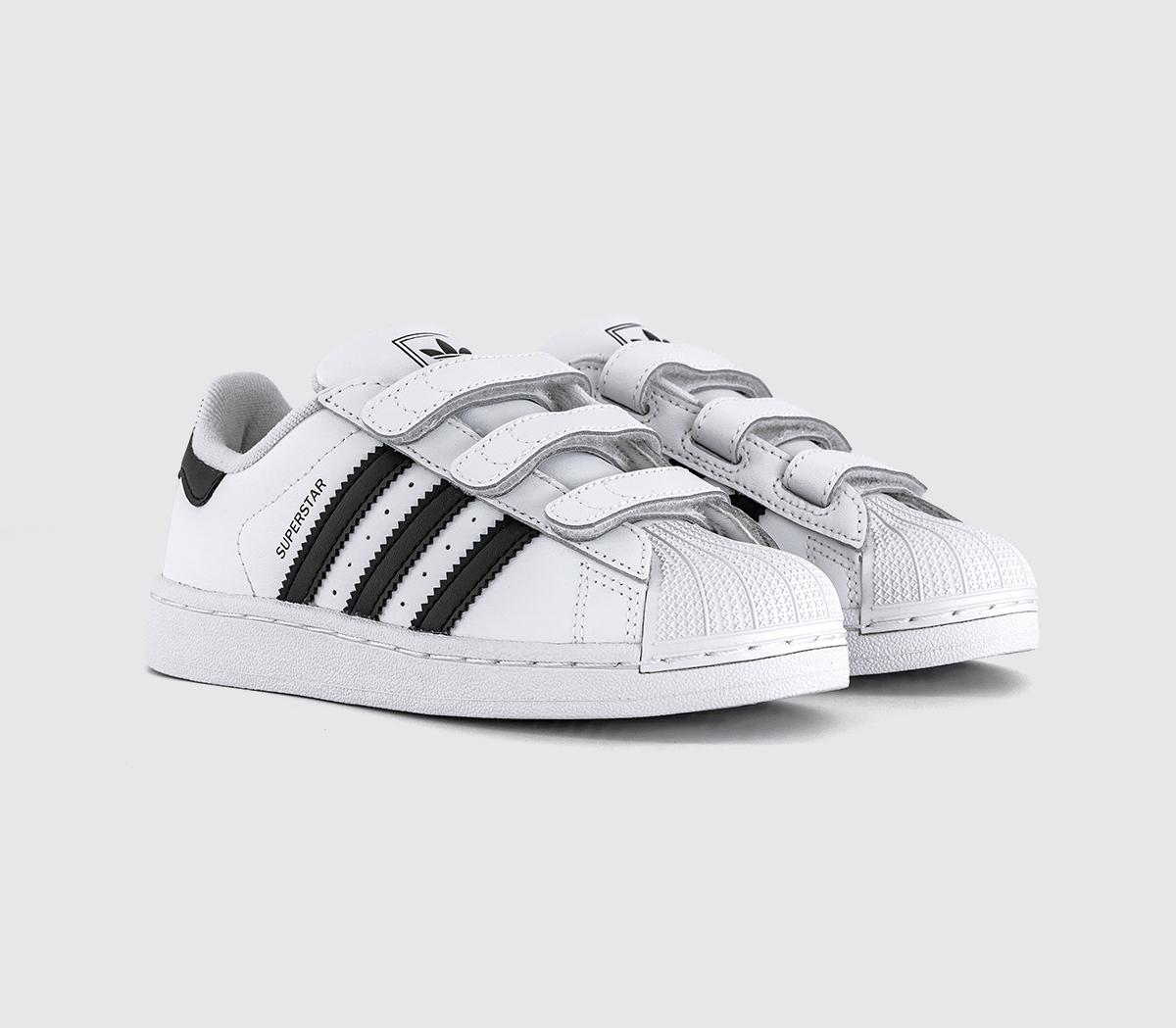 adidasSuperstar Kids TrainersWhite Black