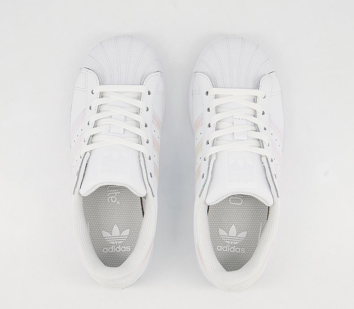adidas Superstar Kids Trainers adidas Superstar Kids Trainers White Iridescent