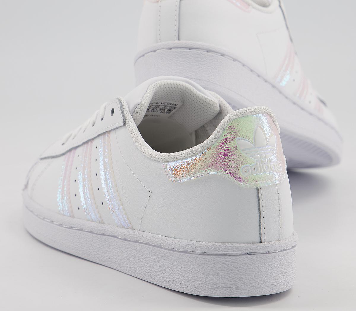 adidas Superstar Kids Trainers adidas Superstar Kids Trainers White Iridescent