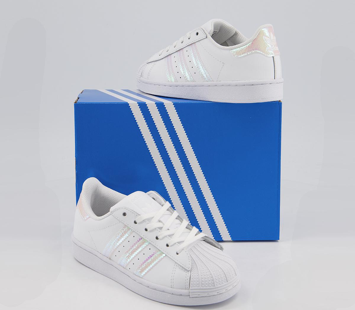 adidas Superstar Kids Trainers adidas Superstar Kids Trainers White Iridescent
