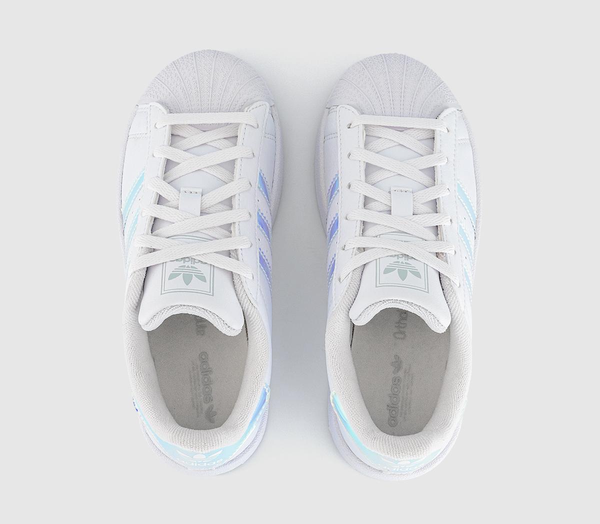 adidasSuperstar Kids TrainersWhite Halo Blue Metallic