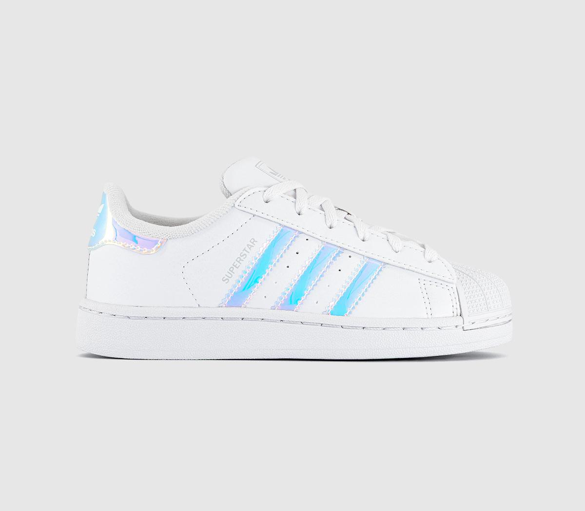 adidasSuperstar Kids TrainersWhite Halo Blue Metallic
