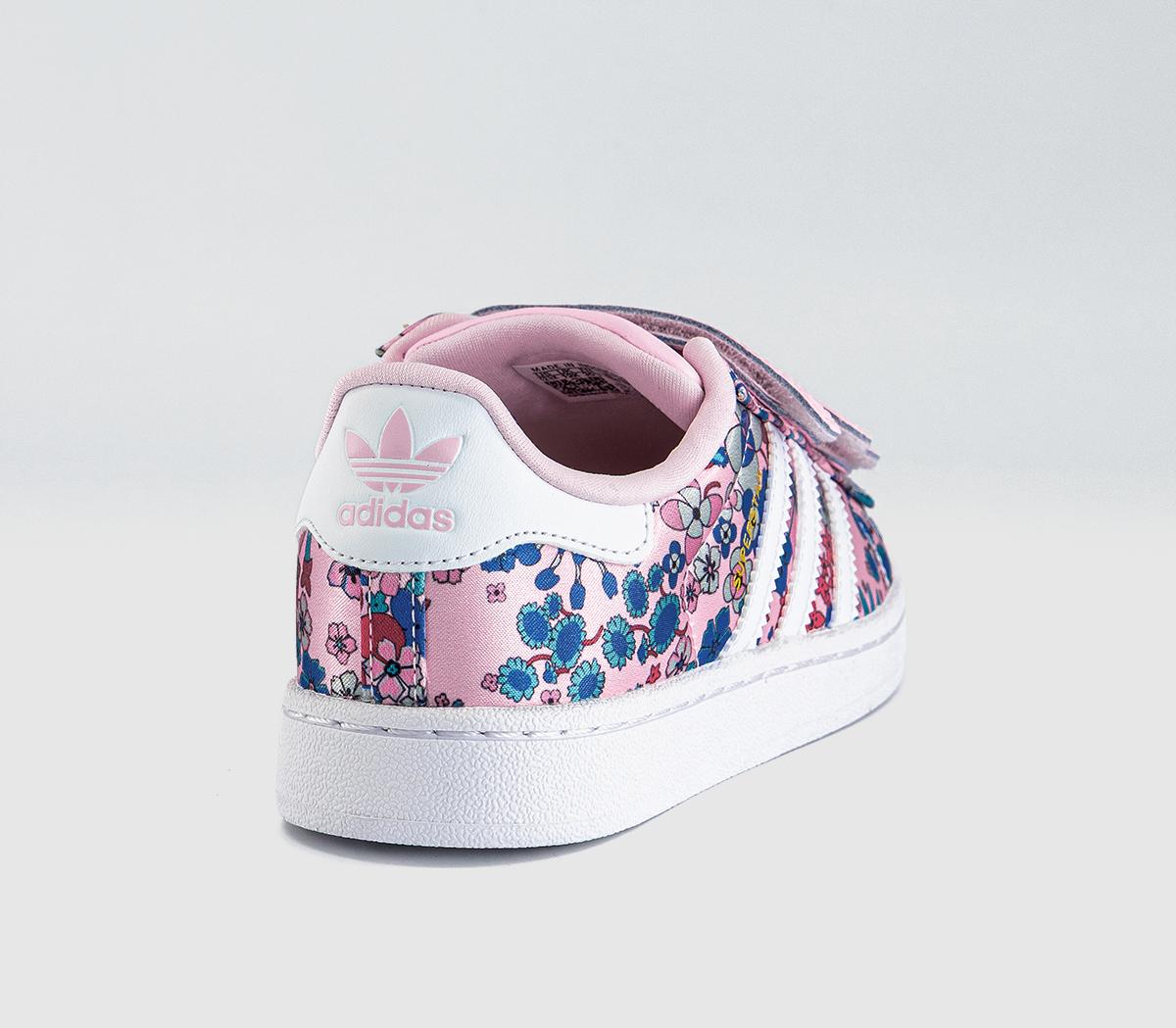 adidasLiberty x adidas Superstar Kids TrainersClear Pink White Light Pink Liberty