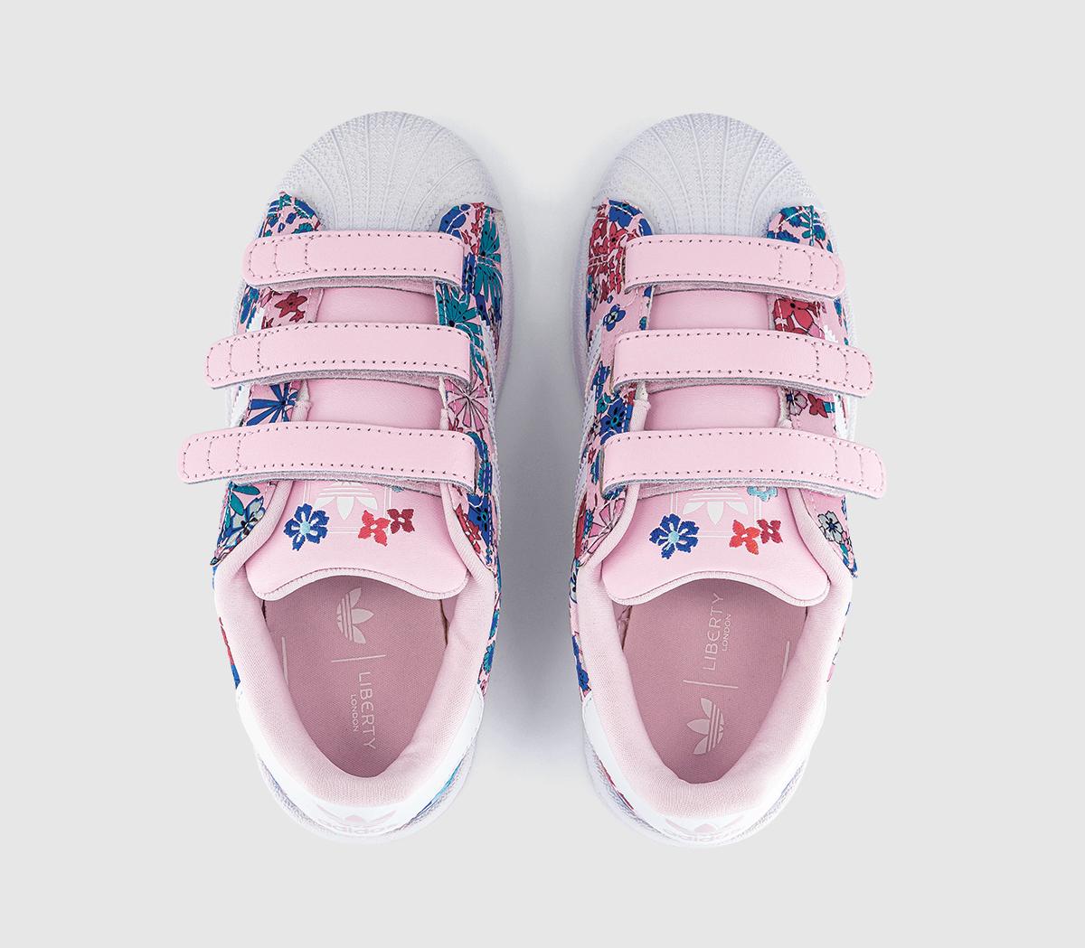 adidasLiberty x adidas Superstar Kids TrainersClear Pink White Light Pink Liberty