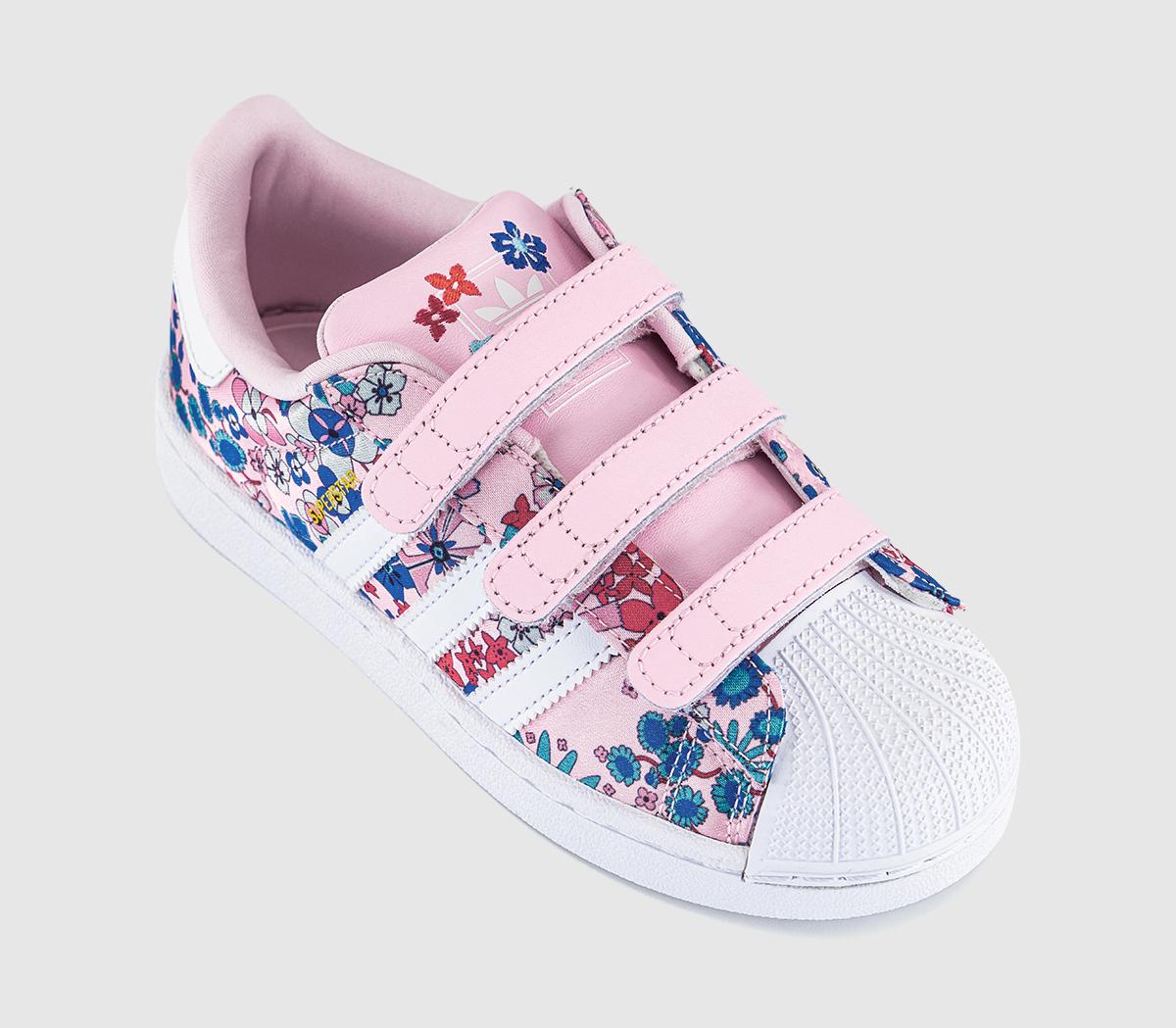 adidasLiberty x adidas Superstar Kids TrainersClear Pink White Light Pink Liberty