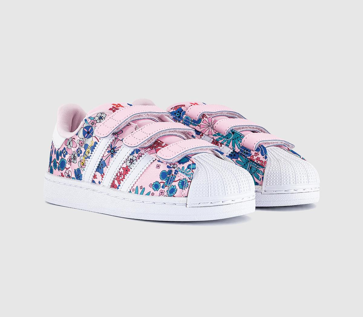 adidasLiberty x adidas Superstar Kids TrainersClear Pink White Light Pink Liberty