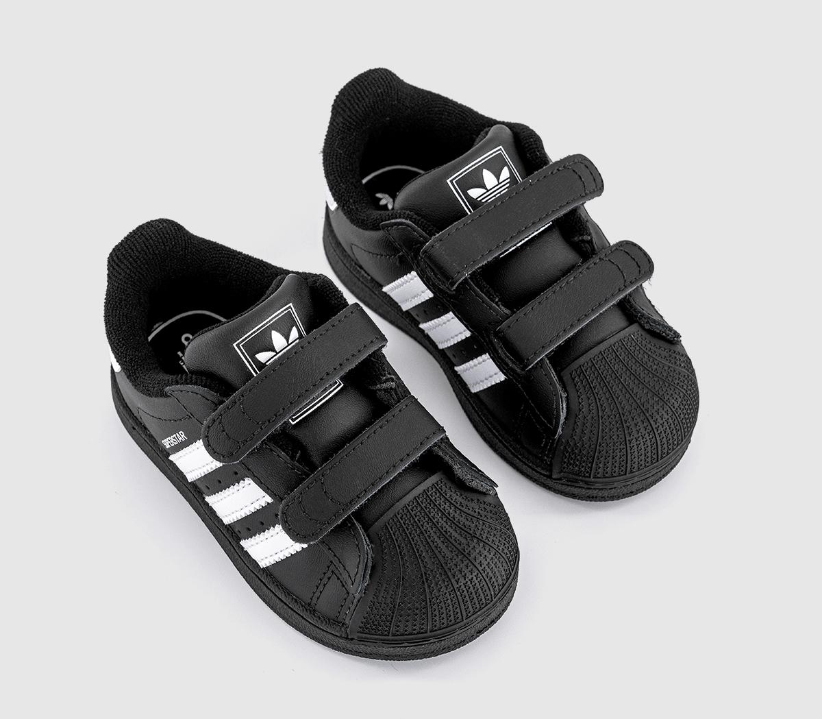 adidasSuperstar Infant 2-9 TrainersBlack White