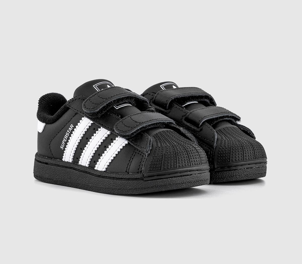 adidasSuperstar Infant 2-9 TrainersBlack White