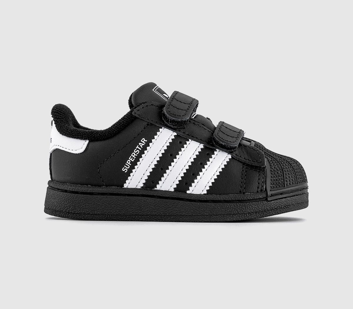 adidasSuperstar Infant 2-9 TrainersBlack White
